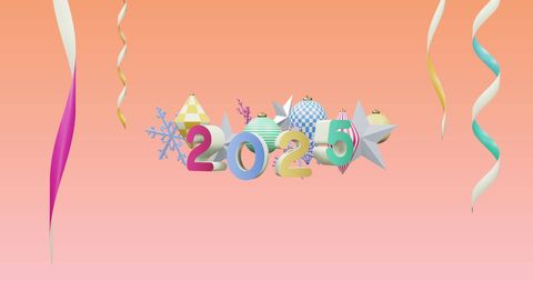 Bright and Festive 2025 New Year Celebration Design