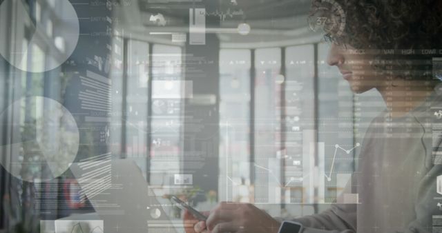 Person Analyzing Data on Laptop with Mobile Phone in Modern Office - Download Free Stock Images Pikwizard.com