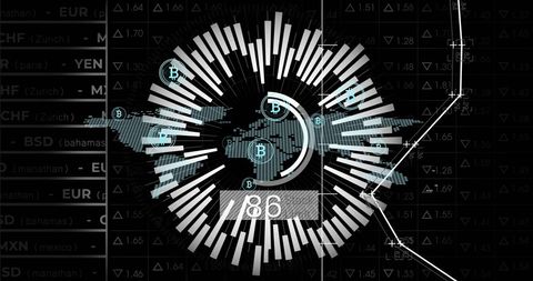 Global Bitcoin Cryptocurrency Data Visualization - Download Free Stock Images Pikwizard.com