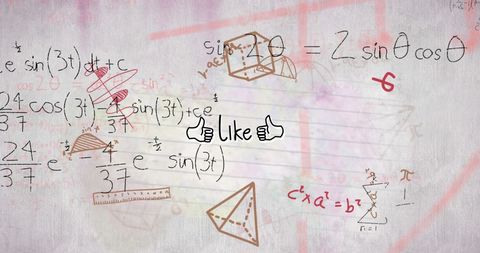 Mathematical Equations with Like Symbol on White Background - Download Free Stock Images Pikwizard.com