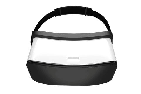 Realistic Transparent Virtual Reality Headset Illustration