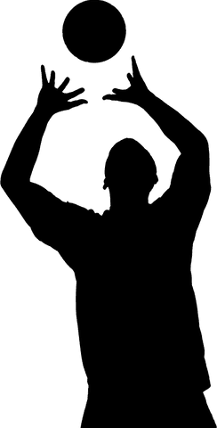 Transparent Silhouette of Male Volleyball Player Jumping to Serve - Download Free Stock Videos Pikwizard.com