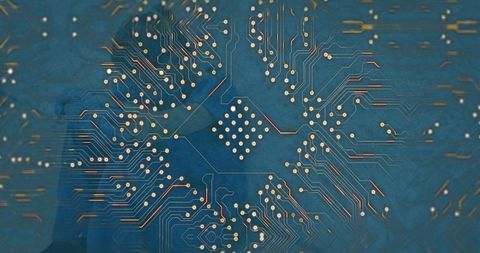 Digital Interface Concept with Overlayed Circuit - Download Free Stock Images Pikwizard.com