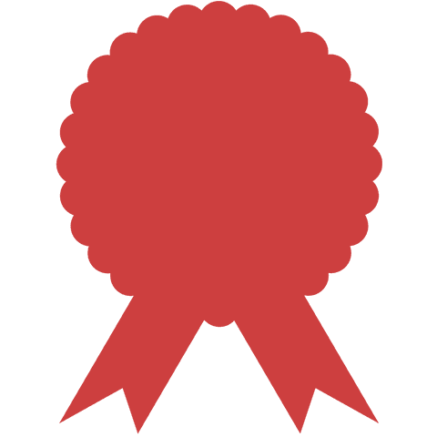 Red Badge with Ribbons on Transparent Background for Award Themes - Download Free Stock Videos Pikwizard.com