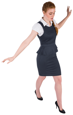 transparent silhouette of businesswoman walking balancing - Download Free Stock Videos Pikwizard.com