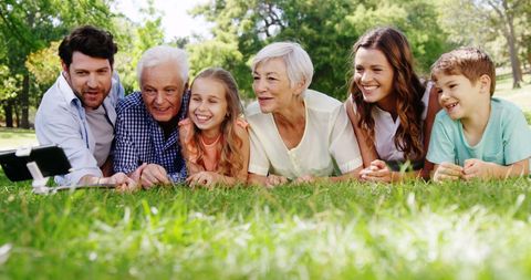 Smiling Multigenerational Family Enjoying Time Together Outdoors - Download Free Stock Images Pikwizard.com