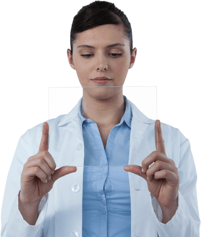 doctor holding transparent digital device concept - Download Free Stock Videos Pikwizard.com