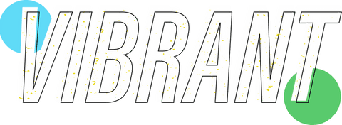 Transparent energetic text design in teal and green