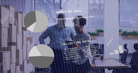 Data Processing Overlay in Business Discussion Interacting Indoors