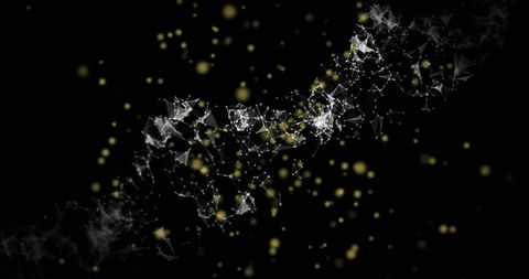 Abstract Digital DNA Strand Against Starry Background - Download Free Stock Images Pikwizard.com