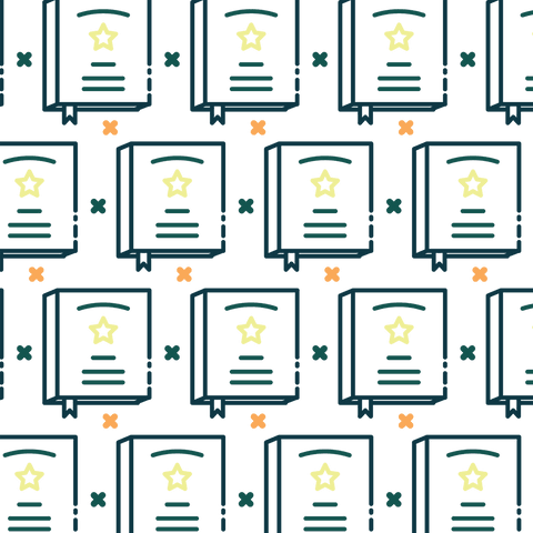 Colorful Repeated Books Pattern with Transparent Background - Download Free Stock Videos Pikwizard.com