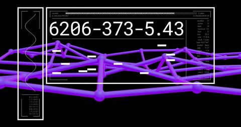 Visualizing Data Processing in Digital Networks - Download Free Stock Images Pikwizard.com