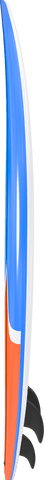transparent orange blue surfboard side view isolated - Download Free Stock Videos Pikwizard.com