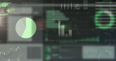Dynamic Financial Analysis with Data Graphics - Download Free Stock Images Pikwizard.com