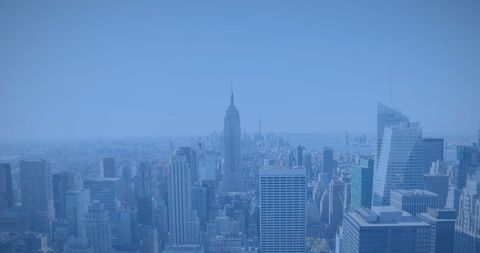 Modern City Skyline in Blue Hue - Download Free Stock Images Pikwizard.com