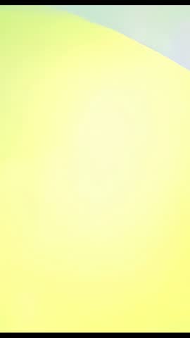 Drifting yellow orb expanding and receding on vertical gradient with soft bokeh motion