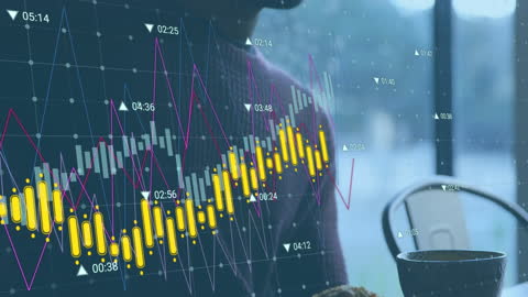 Finance Visualization Mixing Coffee With Data Trends and Business Analysis