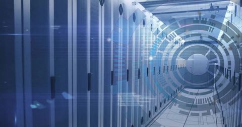 Digital Horizon of Advanced Data Servers and Global Network Interface - Download Free Stock Images Pikwizard.com