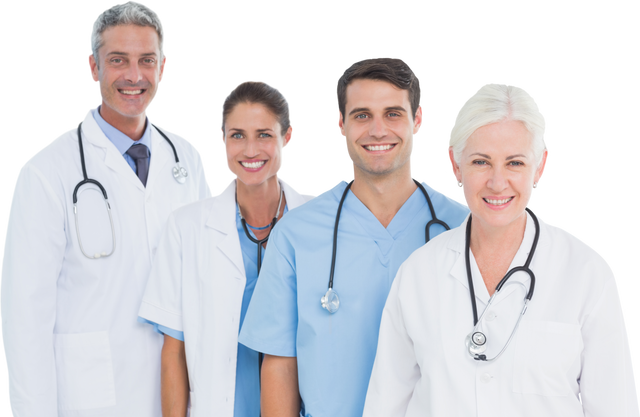 Confident Medical Team Portrait on Transparent Background - Download Free Stock Videos Pikwizard.com