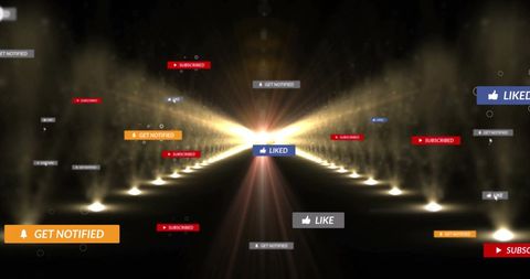 digital interaction in illuminated pathway - Download Free Stock Images Pikwizard.com