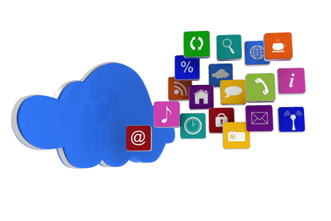 transparent cloud and network icons on digital background - Download Free Stock Videos Pikwizard.com
