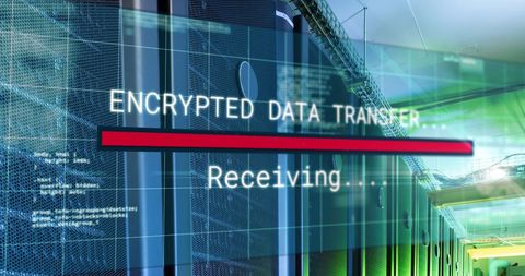 Secure Data Transmission in Modern Server Environment - Download Free Stock Images Pikwizard.com