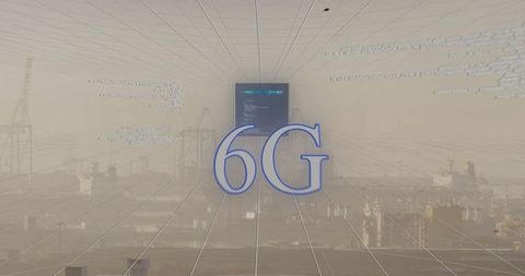 Cityscape with 6g digital interface