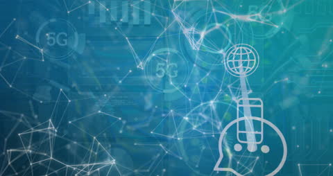 Futuristic Network Concept with 5G and Connectivity