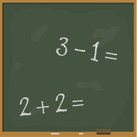 Transparent Blackboard with Simple Math Equations Illustration - Download Free Stock Videos Pikwizard.com
