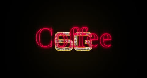 Digital Coffee and 6G Technology Concept Animation