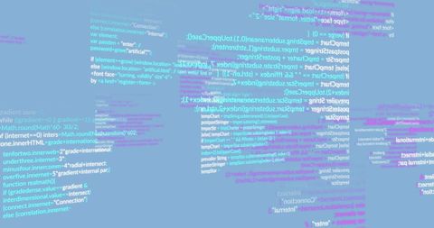 Abstract Coding Data Flow on Blue Background - Download Free Stock Images Pikwizard.com