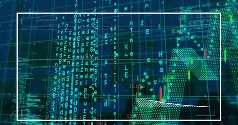 Abstract Financial and Coding Data Visualization - Download Free Stock Images Pikwizard.com