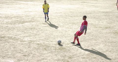Youth Soccer Player in Action on Rolling Fields - Download Free Stock Images Pikwizard.com