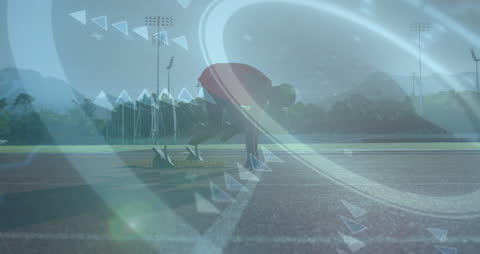 Runner Boosting Performance with Futuristic Technology Integration