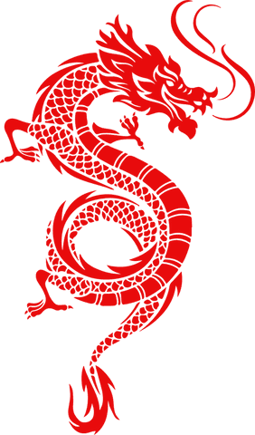 Red S-Shaped Mythical Dragon on Transparent Background - Download Free Stock Videos Pikwizard.com