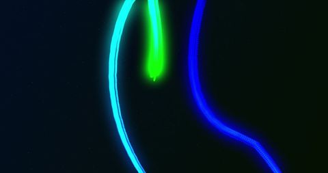 Vibrant Neon Light Trails in Dark Space - Download Free Stock Images Pikwizard.com
