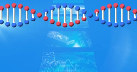 Rotating DNA Strand and Medical Data Exploration