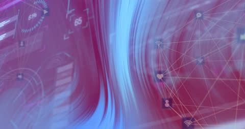 Abstract Digital Networking and Data Visualization