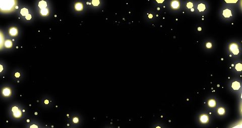 Flickering christmas fairy lights with black background