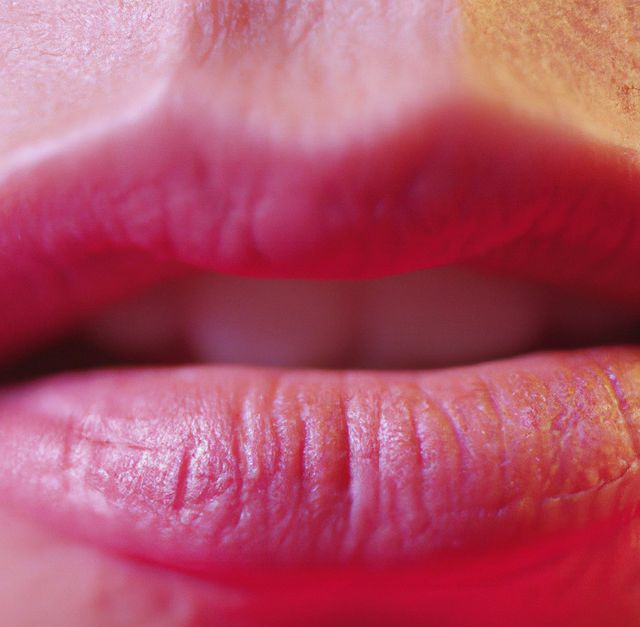 Close-Up of Luscious Pink Lips - Download Free Stock Images Pikwizard.com