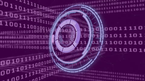 Futuristic Binary Code and Digital Interface Concept