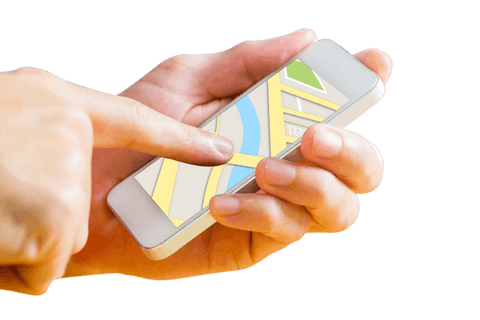mapping routes on transparent smartphone with tracking app - Download Free Stock Videos Pikwizard.com