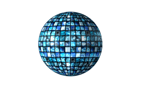 digital blue globe with icons on transparent background - Download Free Stock Videos Pikwizard.com
