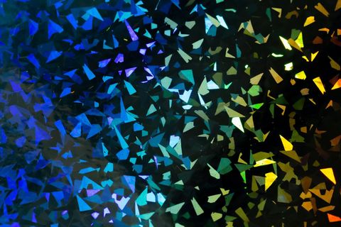 Colorful Geometric Pattern on Dark Background