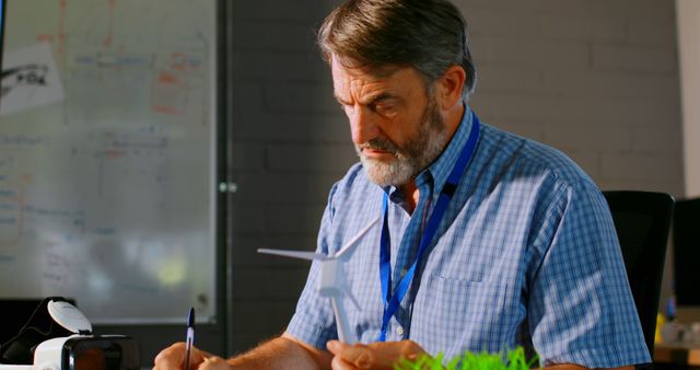 Senior Engineer Working on Renewable Energy Project - Download Free Stock Images Pikwizard.com