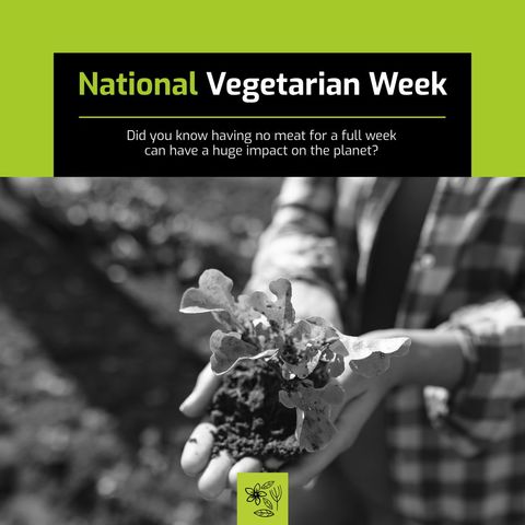 National Vegetarian Week Gardening Promotion - Download Free Stock Templates Pikwizard.com