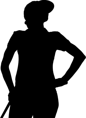 Karate kick silhouette on transparent background