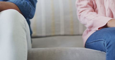 unhappy african american couple sitting apart on sofa indoors - Download Free Stock Images Pikwizard.com