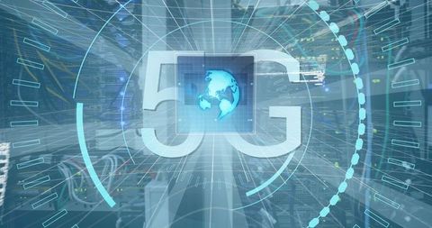 5g technology with digital globe in futuristic network interface - Download Free Stock Images Pikwizard.com
