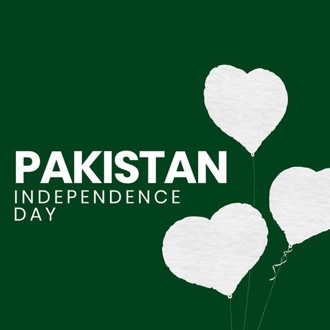 pakistan independence day celebration with heart shaped balloons - Download Free Stock Templates Pikwizard.com